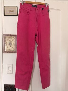 Versace Women's High-Rise Fuchsia Jeans